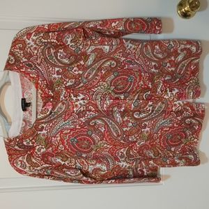 Talbot's paisley cardigan